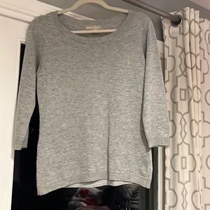 Banana Republic sweater, grey with small silver beads